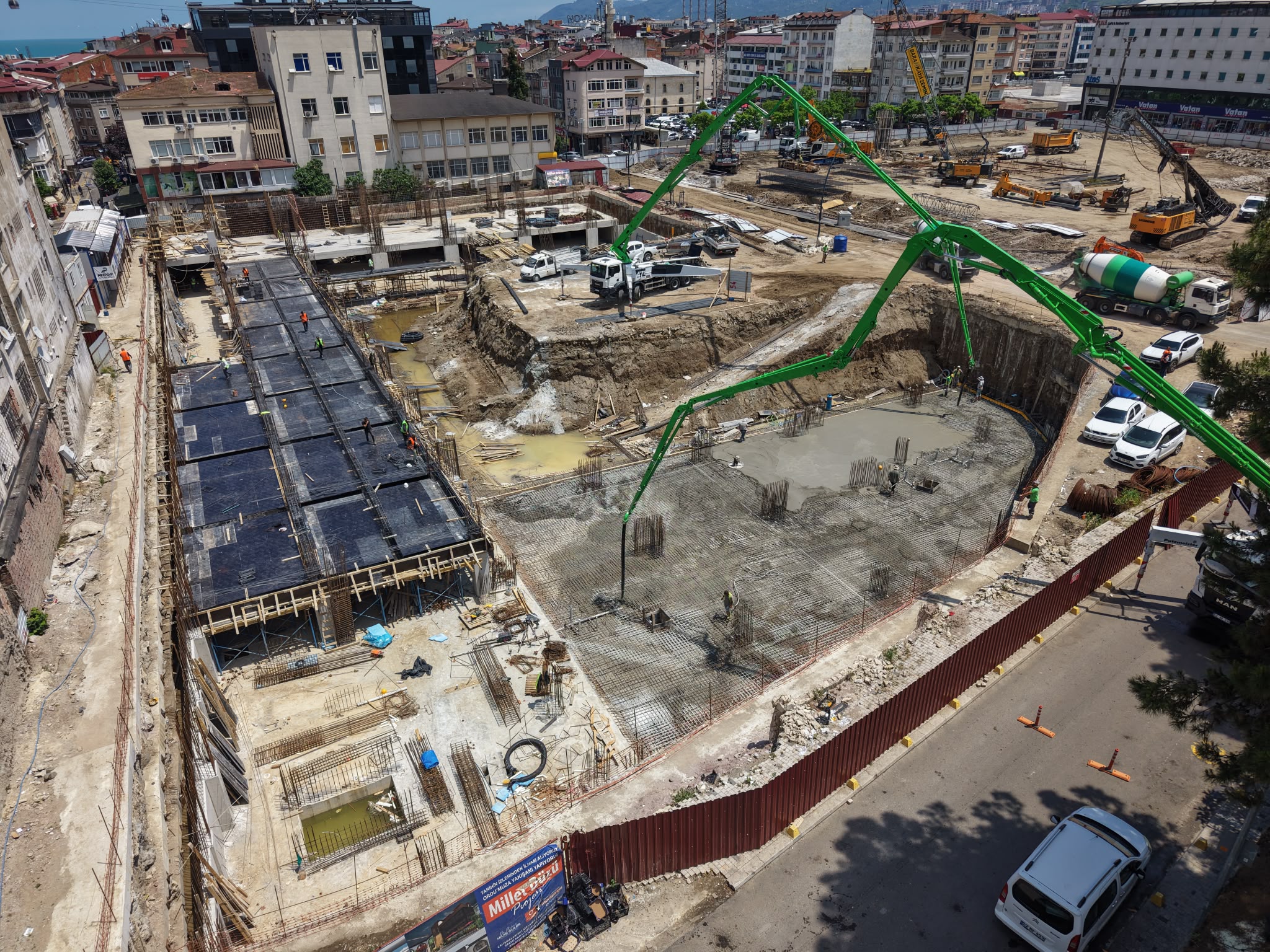 Betonarme yapı projesi saha görünümü